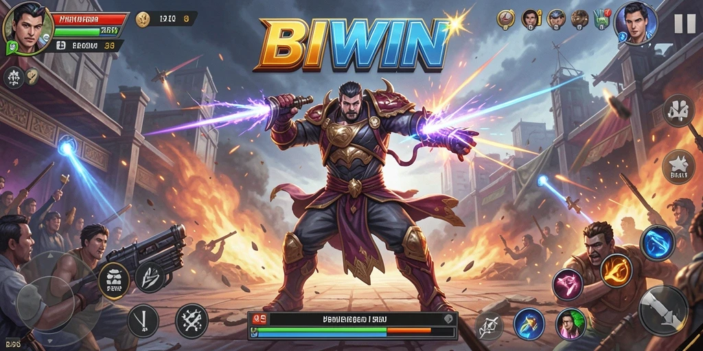 Tampilan gameplay yang mendebarkan di BIWIN dengan aksi cepat.