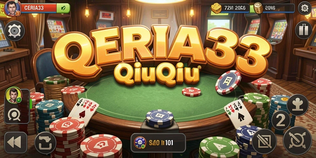 Tampilan gameplay QiuQiu yang seru dan interaktif.