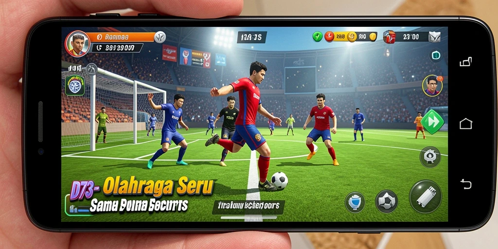 Tampilan menarik dari gameplay D73 saat kompetisi olahraga berlangsung.