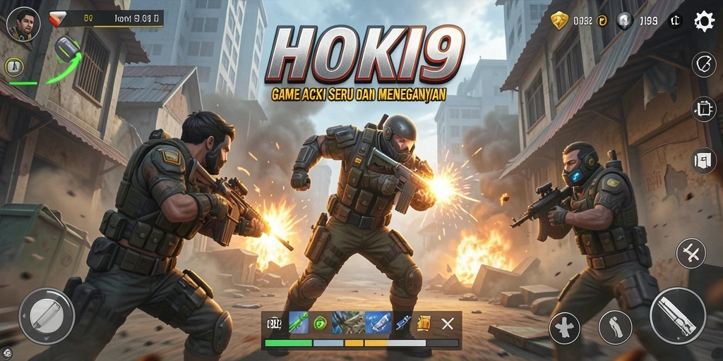 Gameplay HOKI9 yang penuh aksi dan seru.