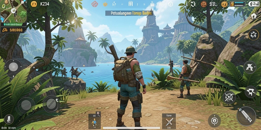 Gameplay K234 menunjukkan petualangan mendebarkan di dunia terbuka.
