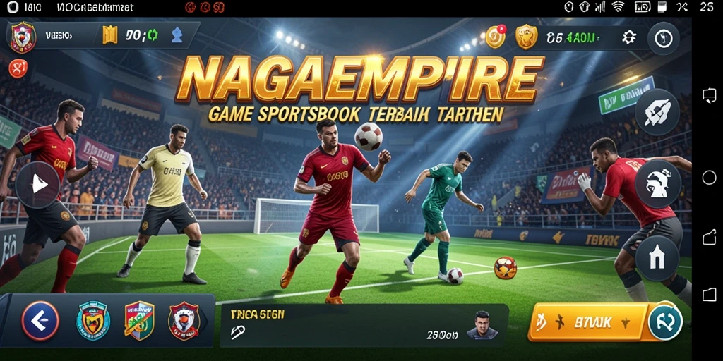 Tampilan aplikasi NAGAEMPIRE dengan fitur taruhan olahraga yang menarik.