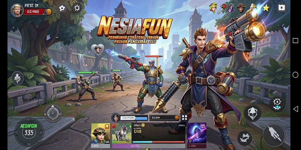 Tampilan gameplay menarik dari NESIAFUN yang menggugah semangat para pemain.