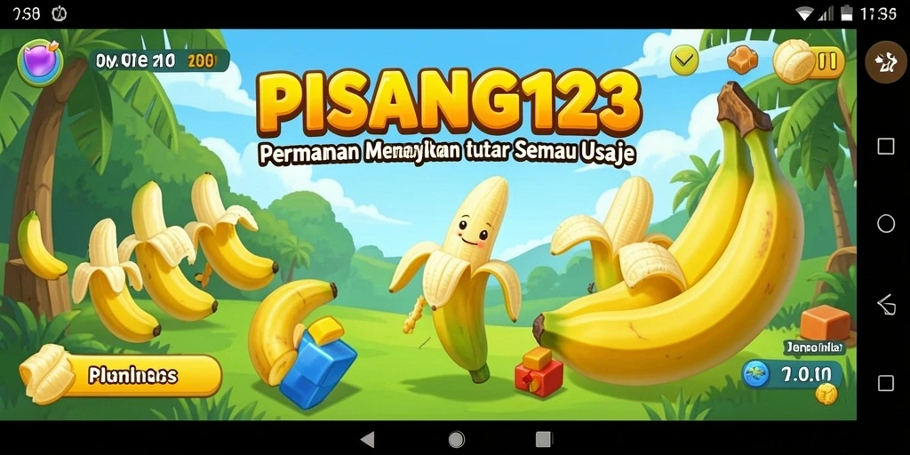 Screenshot gameplay PISANG123 menampilkan tantangan puzzle yang menarik.
