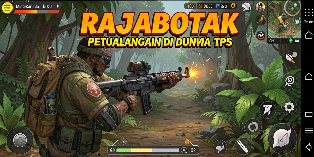 Tampilan seru dari gameplay RAJABOTAK yang penuh aksi.