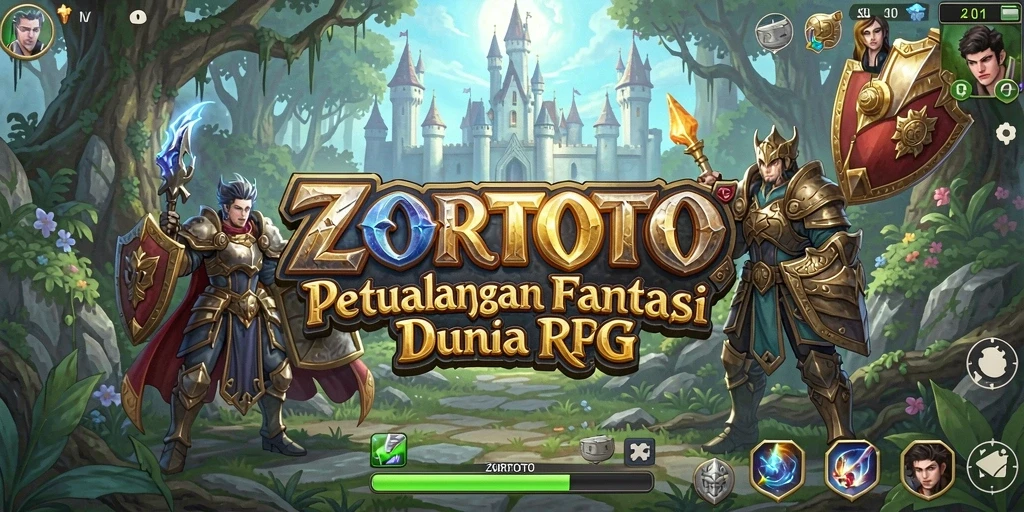 Screenshot gameplay ZORTOTO menunjukkan petualangan epik dalam RPG.