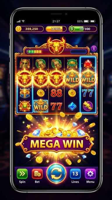 Screenshot tampilan utama aplikasi banteng69 yang informatif.
